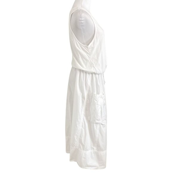 JAMES PERSE WHITE SLEEVELESS UTILITY TANK DRESS - LARGE - Picture 2 of 11